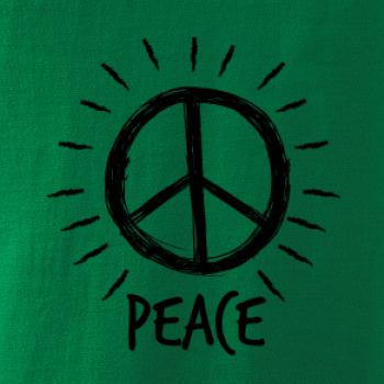 Peace symbol čiernobiely