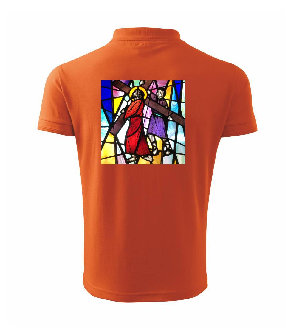 Vitráž - Ježiš a kríž Vitráž - Ježiš a kríž