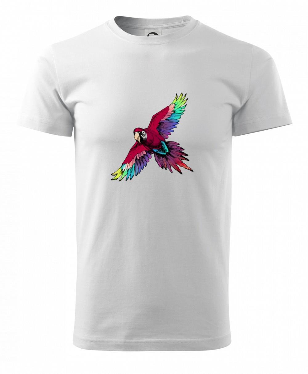 Papagáj kreslený letiaci Papagáj kreslený letiaci