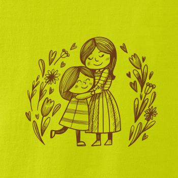 Matka a dcéra v objatí