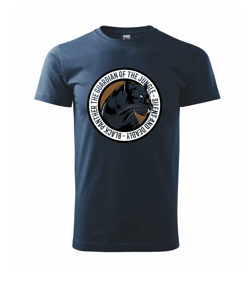 Tričká so zvieratami - Panther round - Tričko extra veľké  (5-8XL)