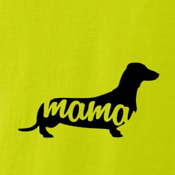 Jazvečík krátkosrstý mama obrys