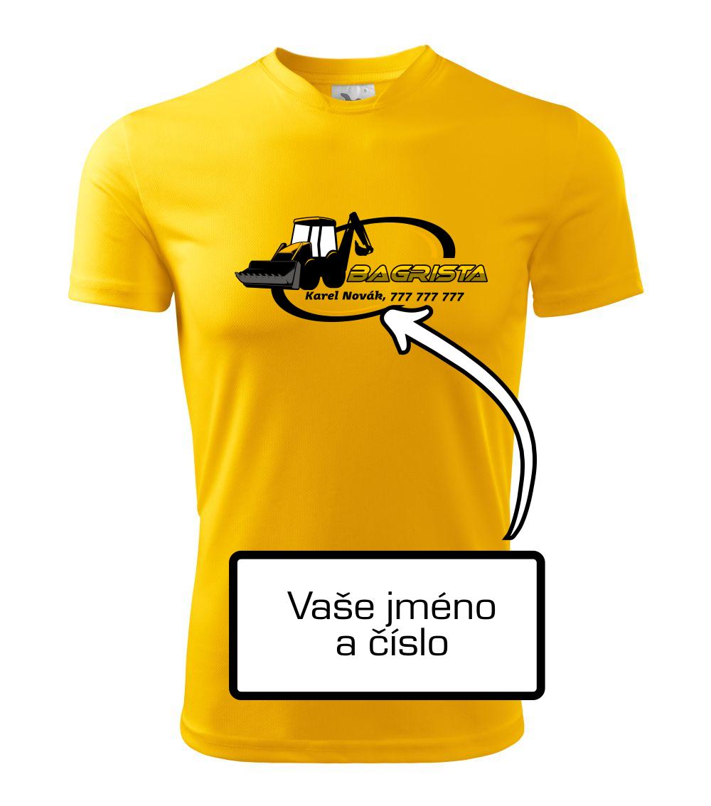 Bagrista v kruhu - vlastný nápis Bagrista v kruhu - vlastný nápis