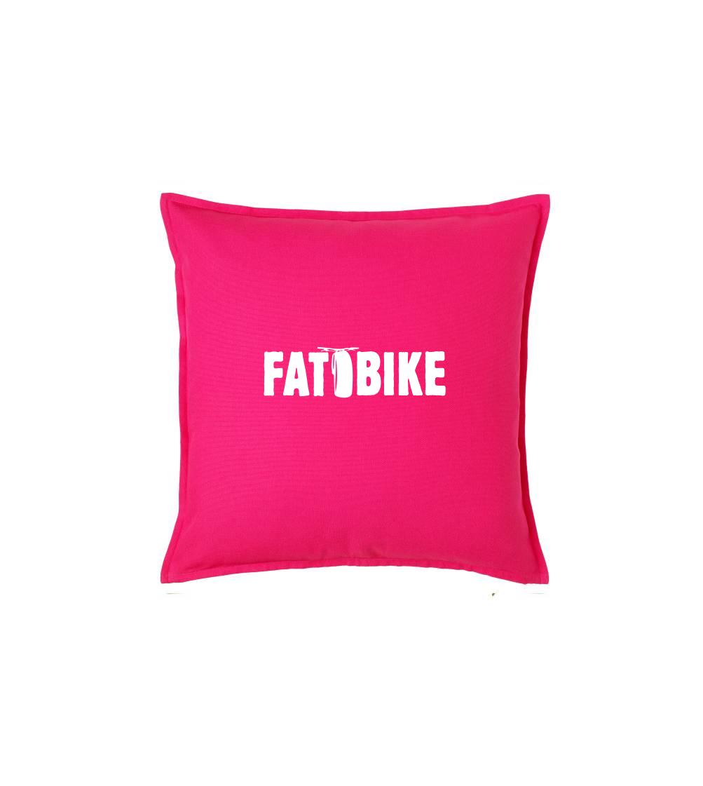 Tričko ako darček pre cyklistu - Fat bike nápis - Vankúš 50x50