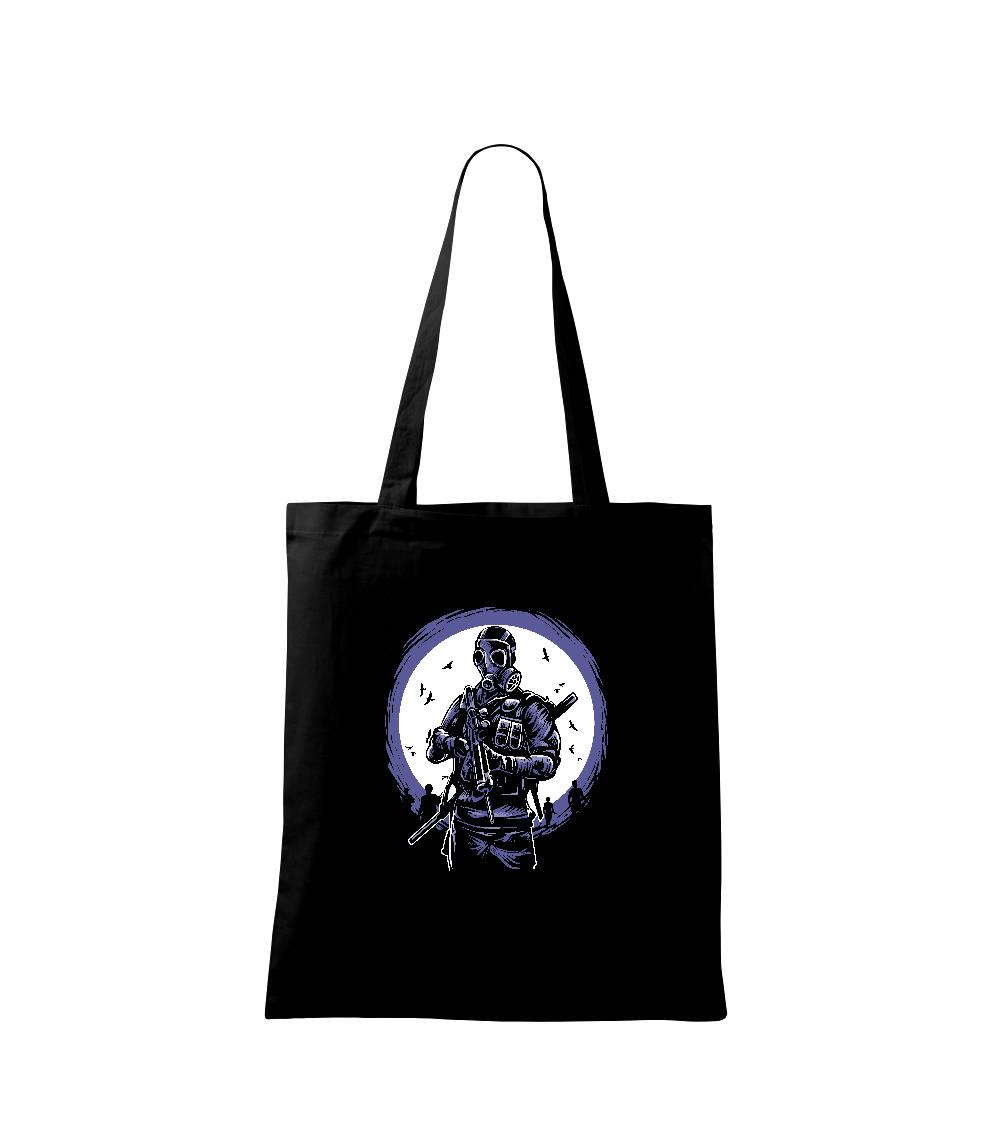 Grafické tričká - Gas Mask Soldier - Taška bavlnená