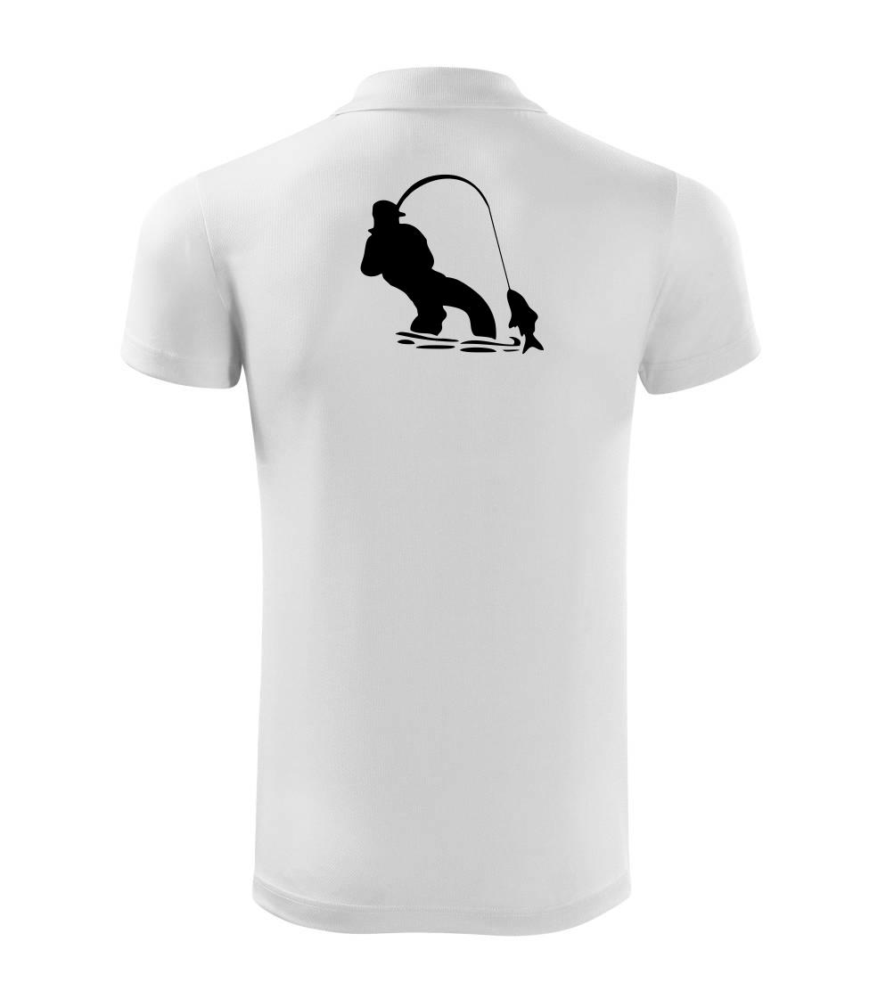 Rybár ťahajúce rybu Rybár ťahajúce rybu