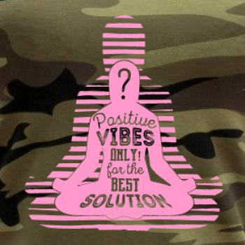 Joga - positive vibes only ružová