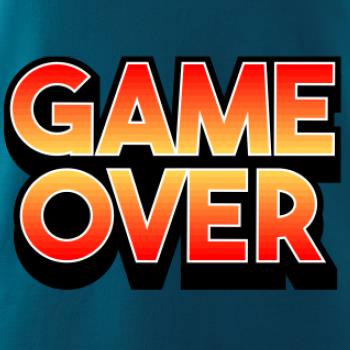 Game over - nápis farebný
