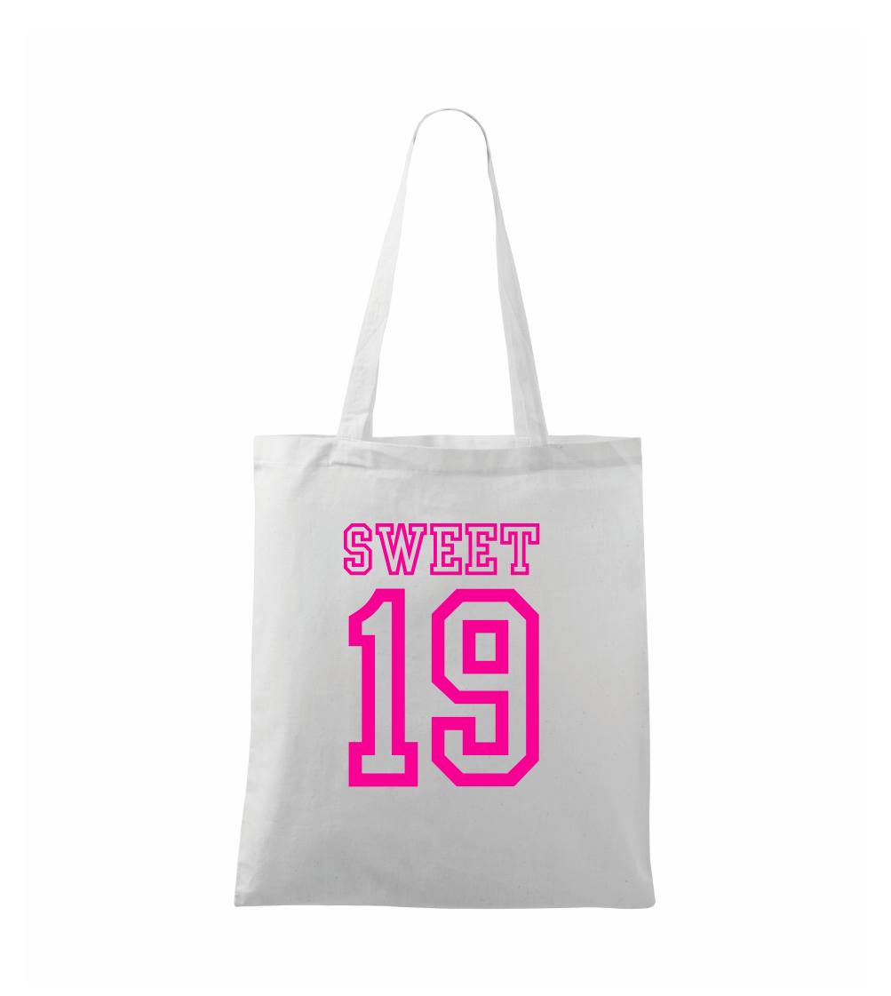 Tričká na párty - Sweet 19 - Taška bavlnená