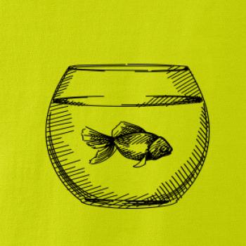 Ceruzkou kreslená rybička v akváriu