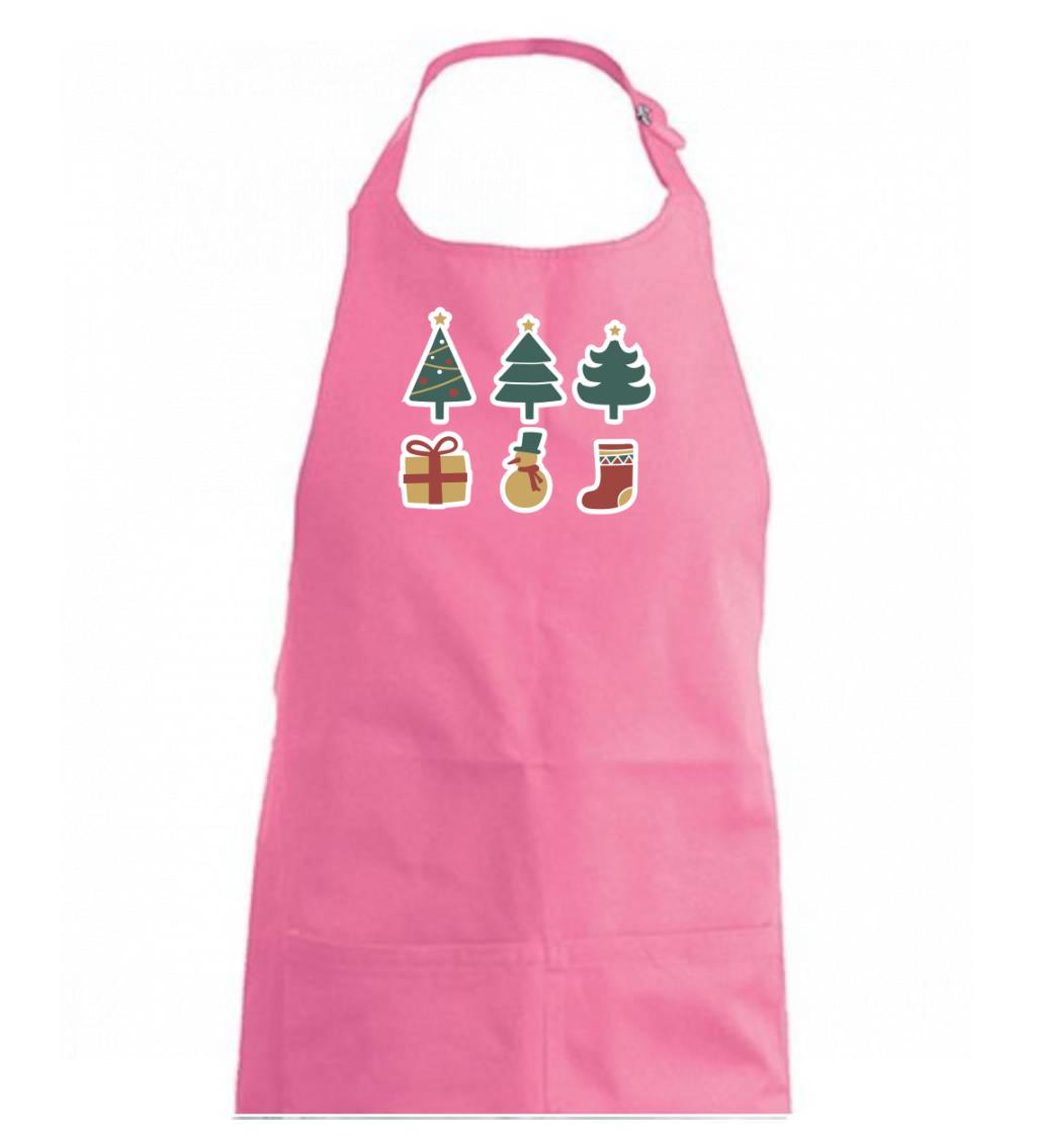 Vianočná sada - stromčeky a darčeky Vianočná sada - stromčeky a darčeky