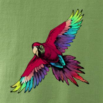 Papagáj kreslený letiaci