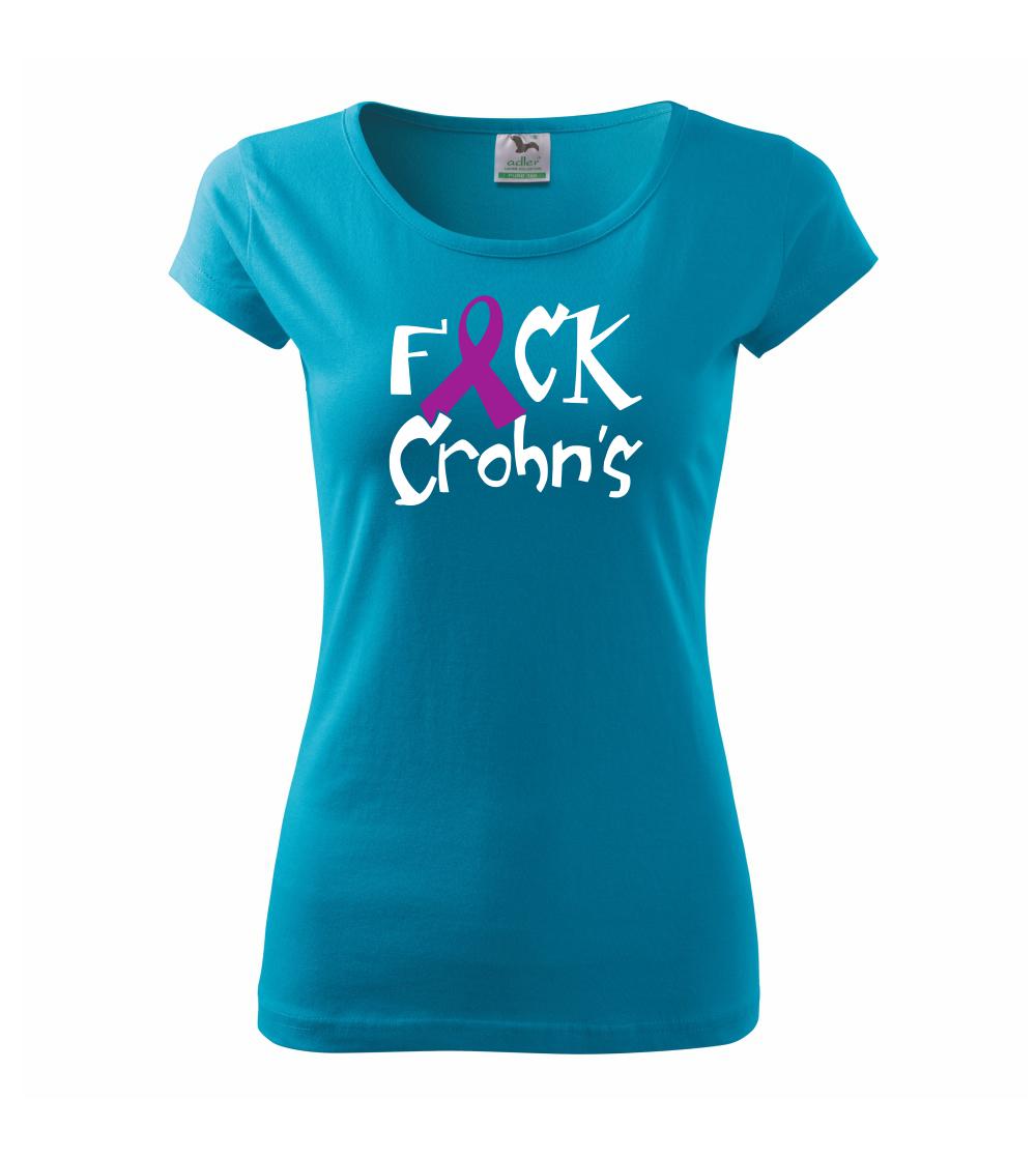 Ostatné nápisy - F*ck Crohns - Dámske tričko Pure