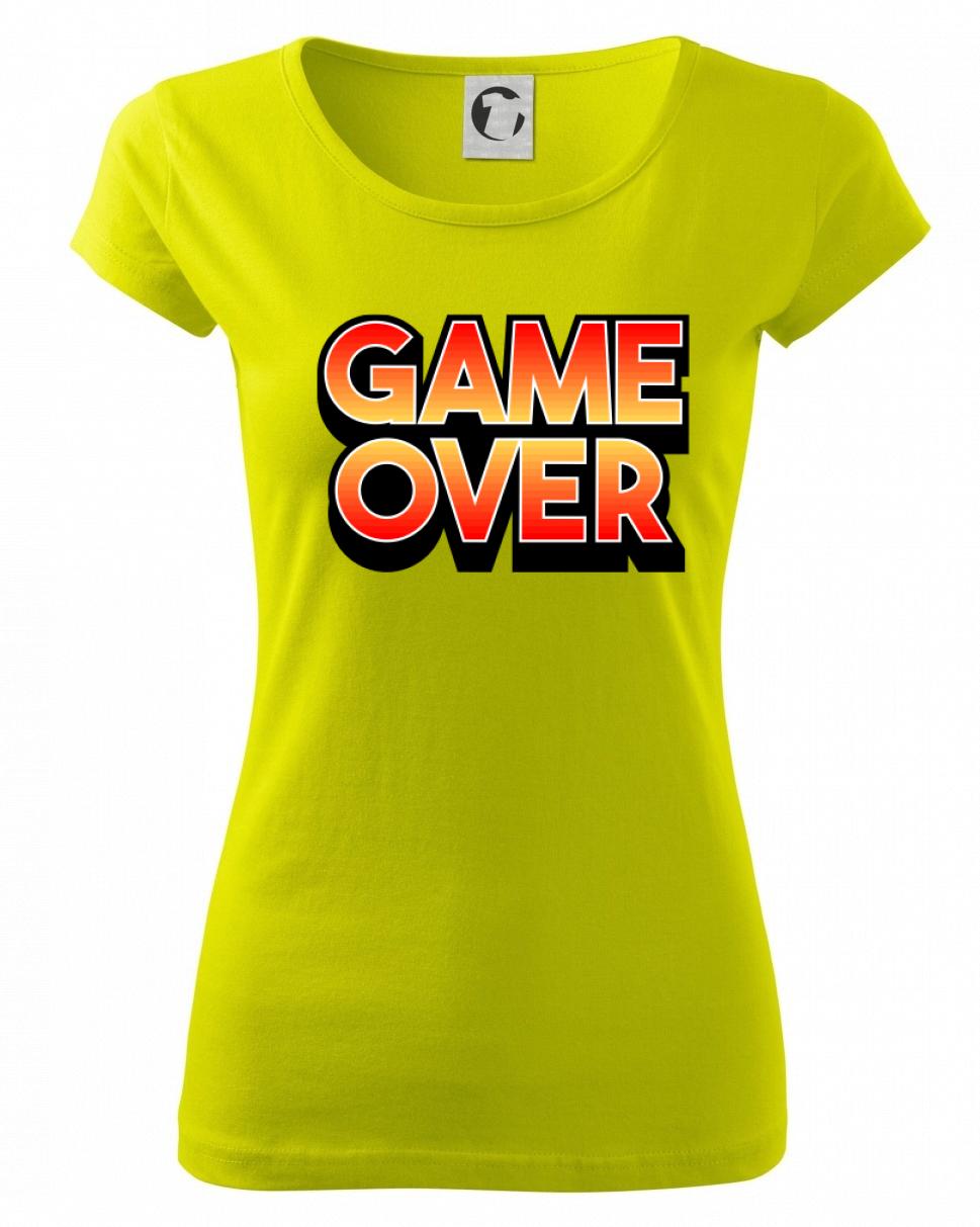 Game over - nápis farebný