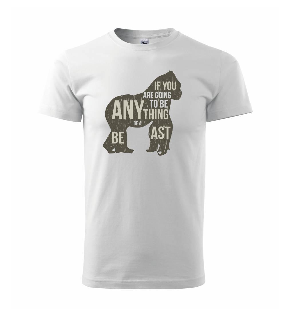 Tričká so zvieratami - Gorilla beast - Tričko extra veľké  (5-8XL)