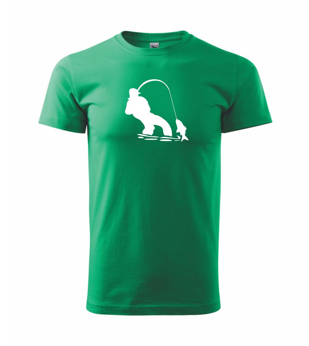 Rybár ťahajúce rybu Rybár ťahajúce rybu