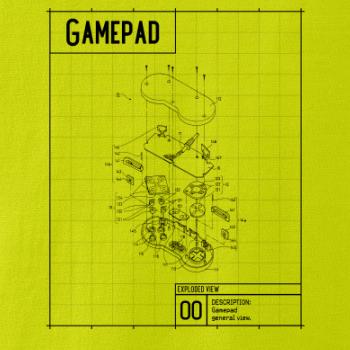 Nákres Gamepad rozobratý