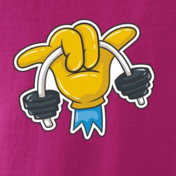 Comics ruka a činka