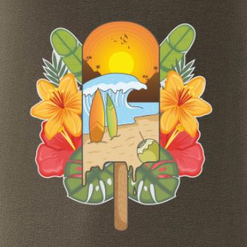 Leto, nanuk, more, pláž