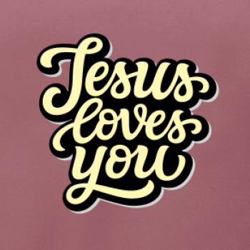 Jesus loves you - písané písmo