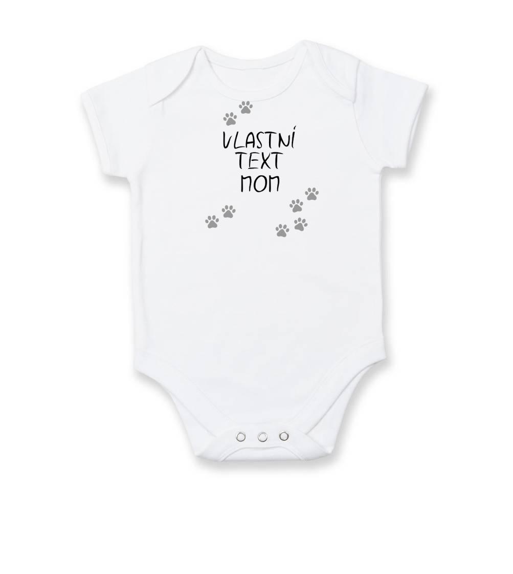 Ostatné psie plemená - Vlastný názov plemena mom (Reflexné labky) - Body dojčenské s krátkym rukávom