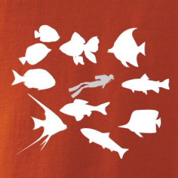 Potápač ryby štvorec