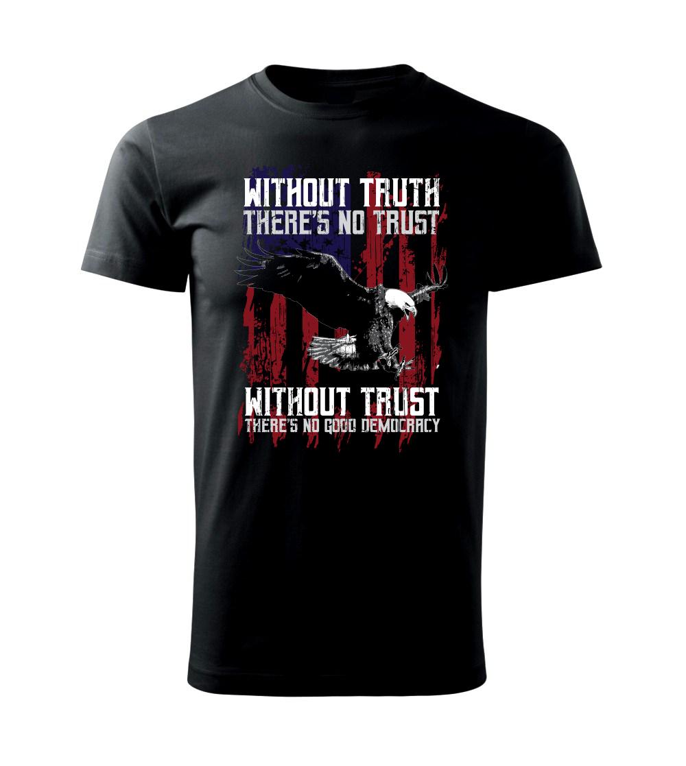 Tričká so zvieratami - Eagle democracy - Tričko extra veľké  (5-8XL)