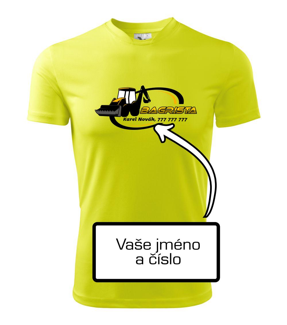 Bagrista v kruhu - vlastný nápis Bagrista v kruhu - vlastný nápis