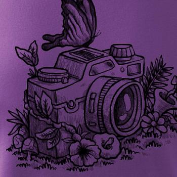 Foťák kreslený motýľ