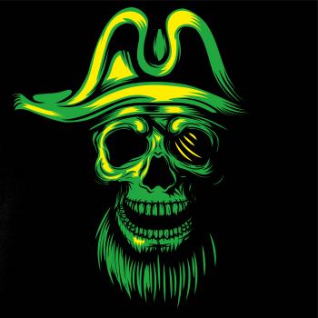 Green Pirate skull Green Pirate skull