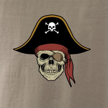  Pirátska lebka s klobúkom