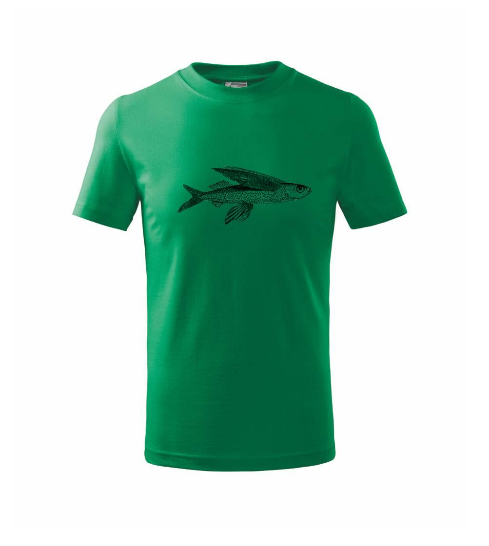 Tričká pre rybárov s potlačou - Flying fish - Tričko detské bavlnené