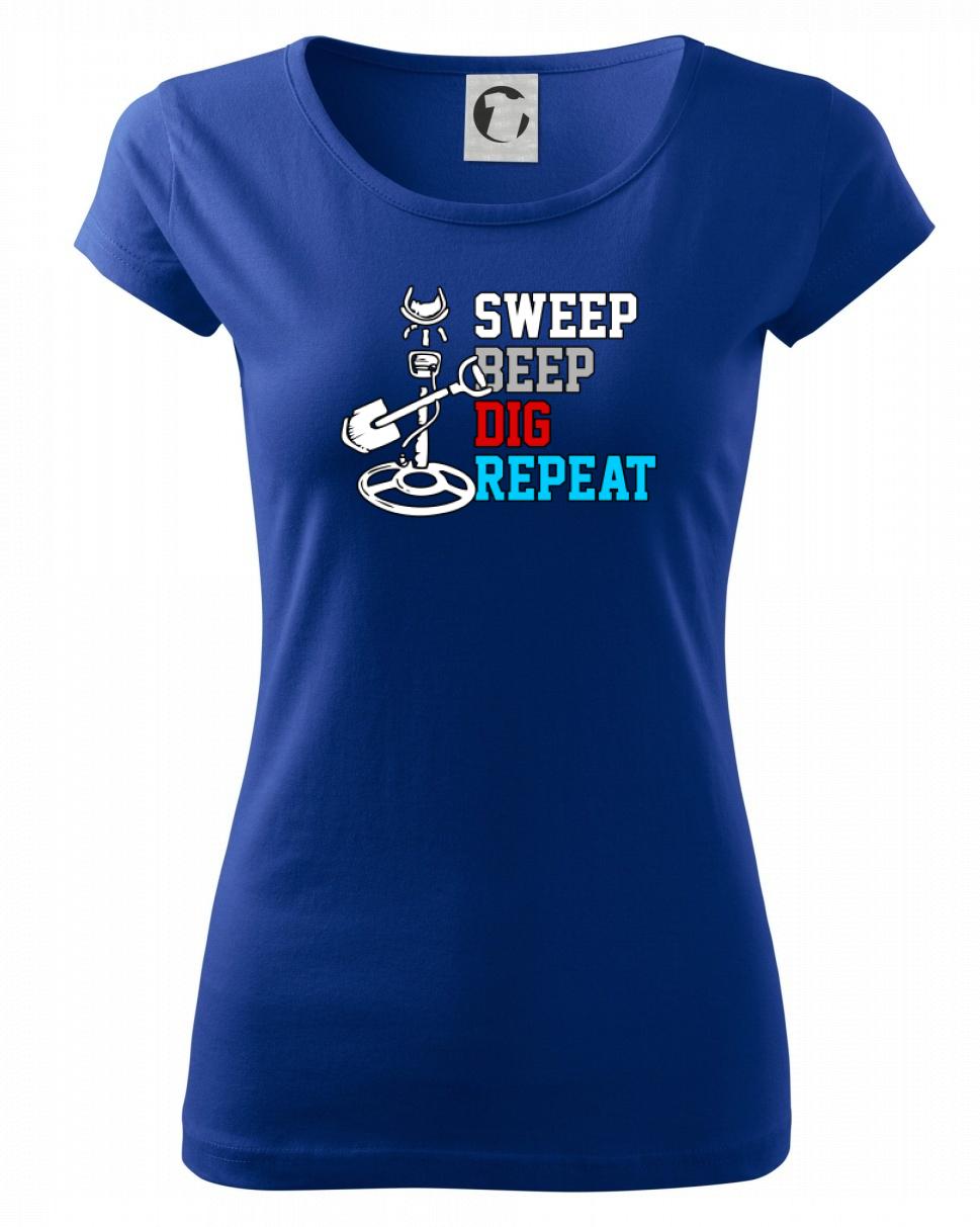 Sweep Beep Dig Repeat - Dámske tričko Pure