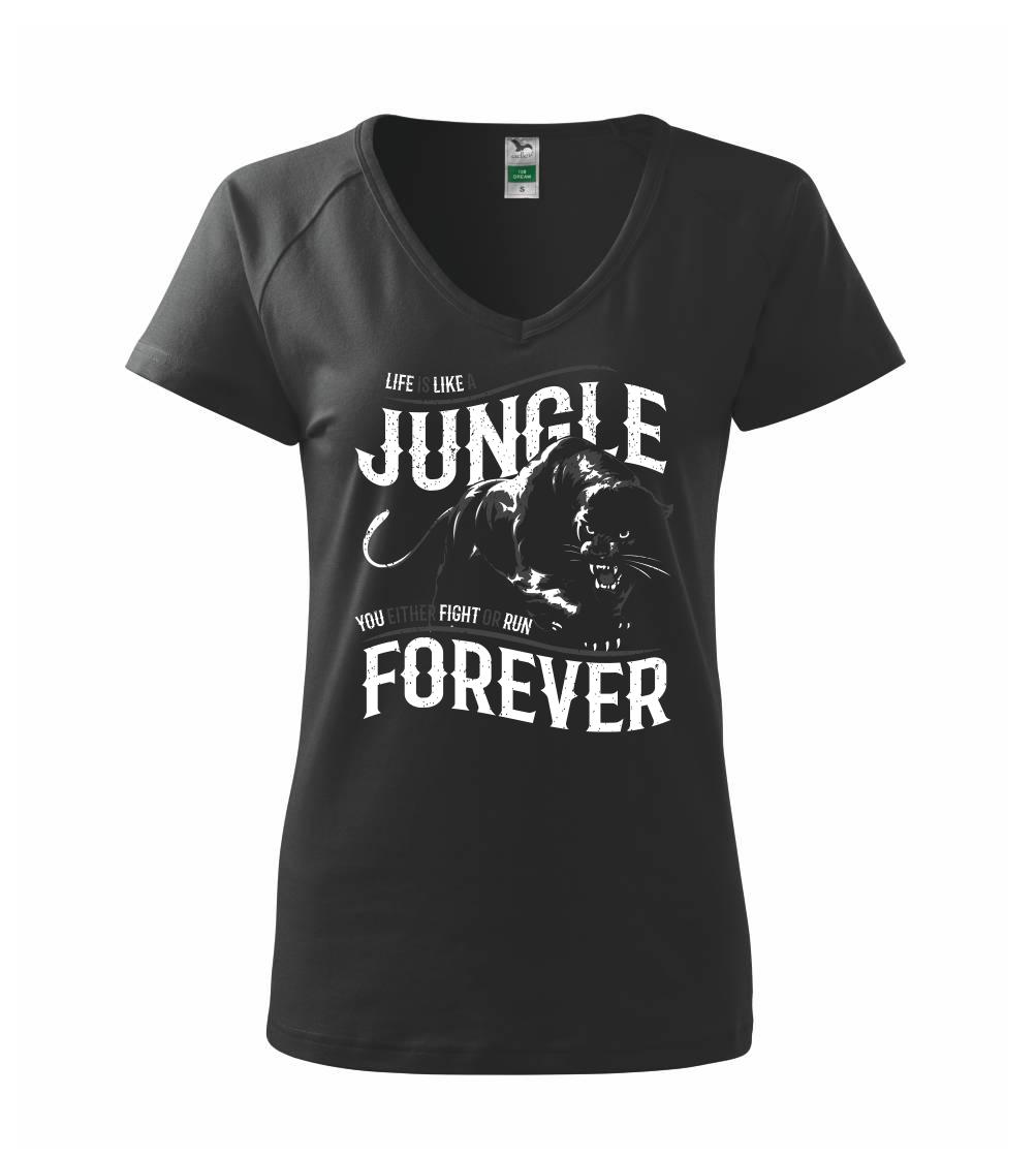 Tričká so zvieratami - Panther jungle - Tričko dámske Dream