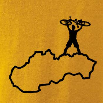 Mapa SK - cyklista na prsiach