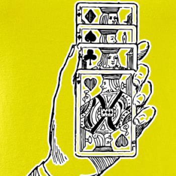 Poker ruka s kartami