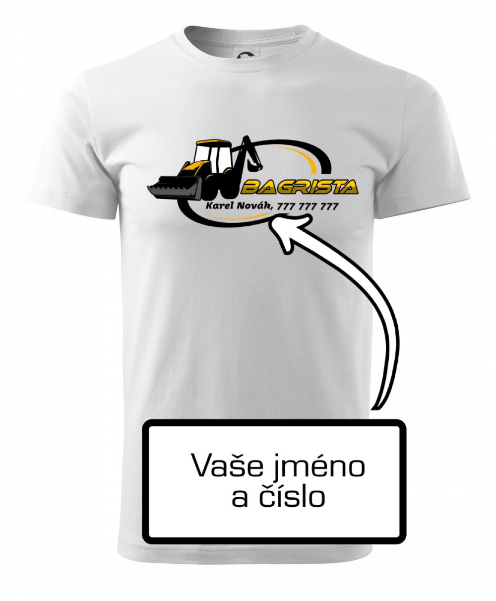 Bagrista v kruhu - vlastný nápis Bagrista v kruhu - vlastný nápis