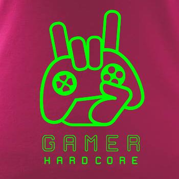 Hardcore gamer - ruka - zelená