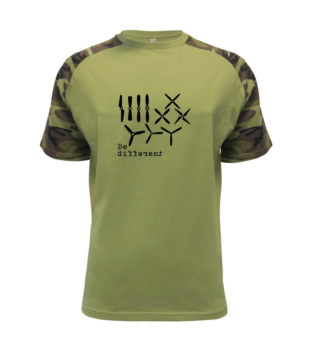Tričká pre modelára - Dron Be different - Raglan Military