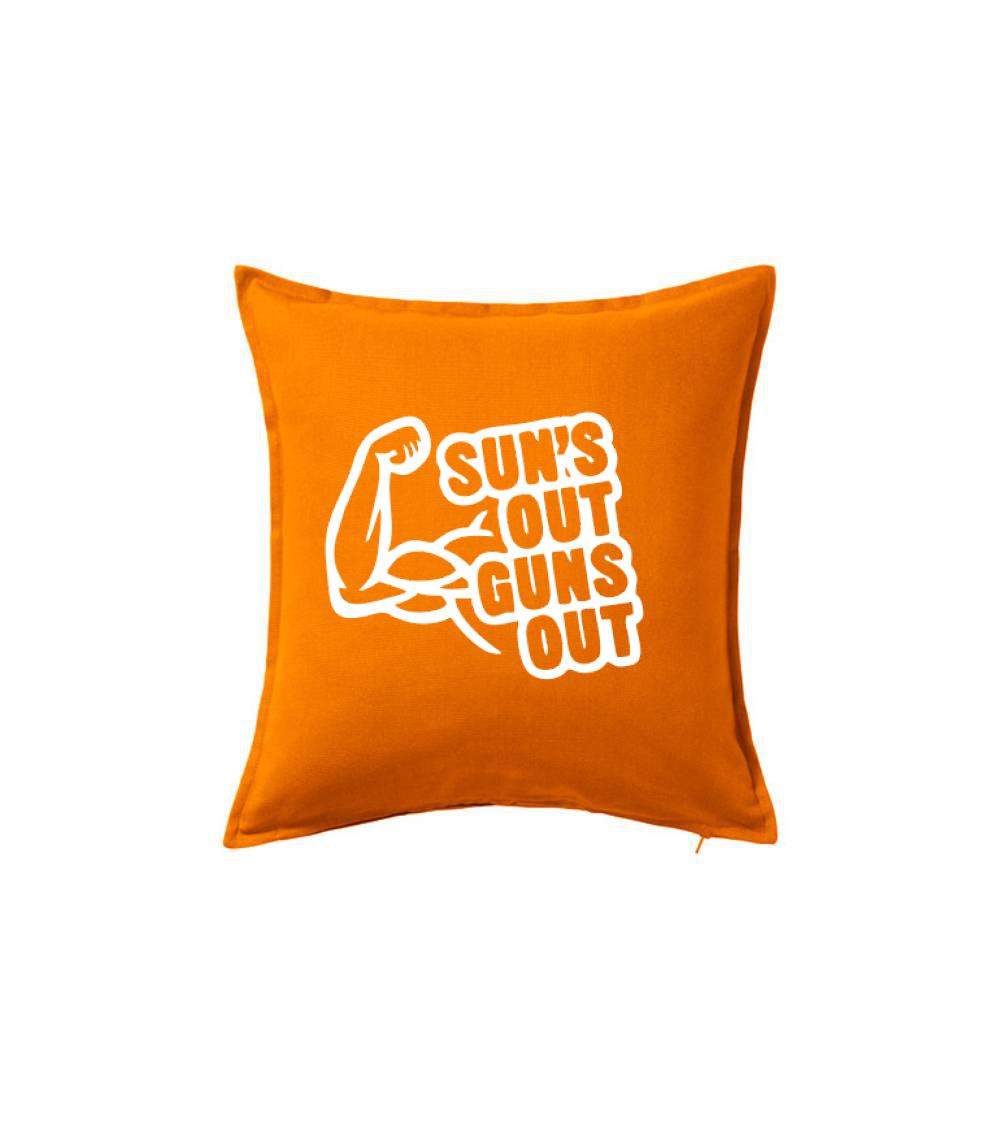 Posilňovani - Suns out guns out - Vankúš 50x50