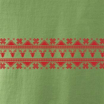 Vianočný vzor - jeleň a vločka