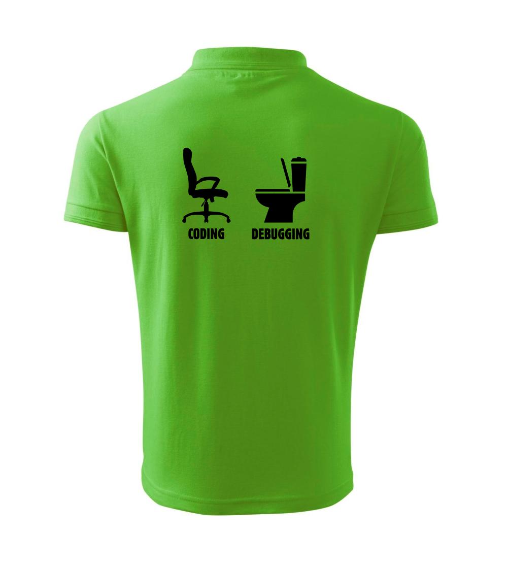 Tričká pre ajťákov - Coding debugging - Polokošeľa pánska Pique Polo 203