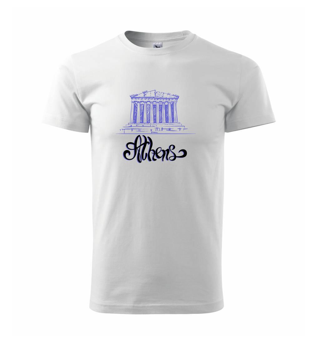 Ostatné mestá / miesta - Athens Lettering - Tričko extra veľké  (5-8XL)