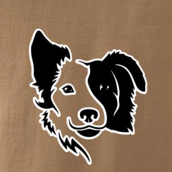 Border kólia obrys hlavy Border kólia obrys hlavy