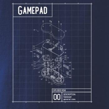 Nákres Gamepad rozobratý