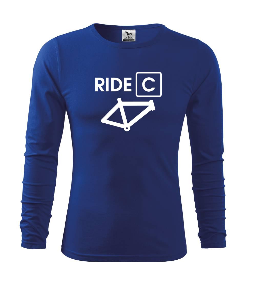 Tričko ako darček pre cyklistu - Ride C - Tričko detské Long Sleeve