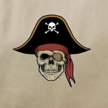  Pirátska lebka s klobúkom