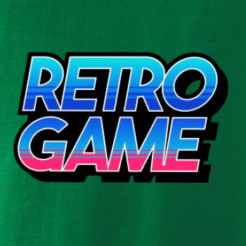 Retro game nápis farebný Retro game nápis farebný