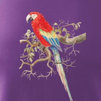 Papagáj  na listnatom strome