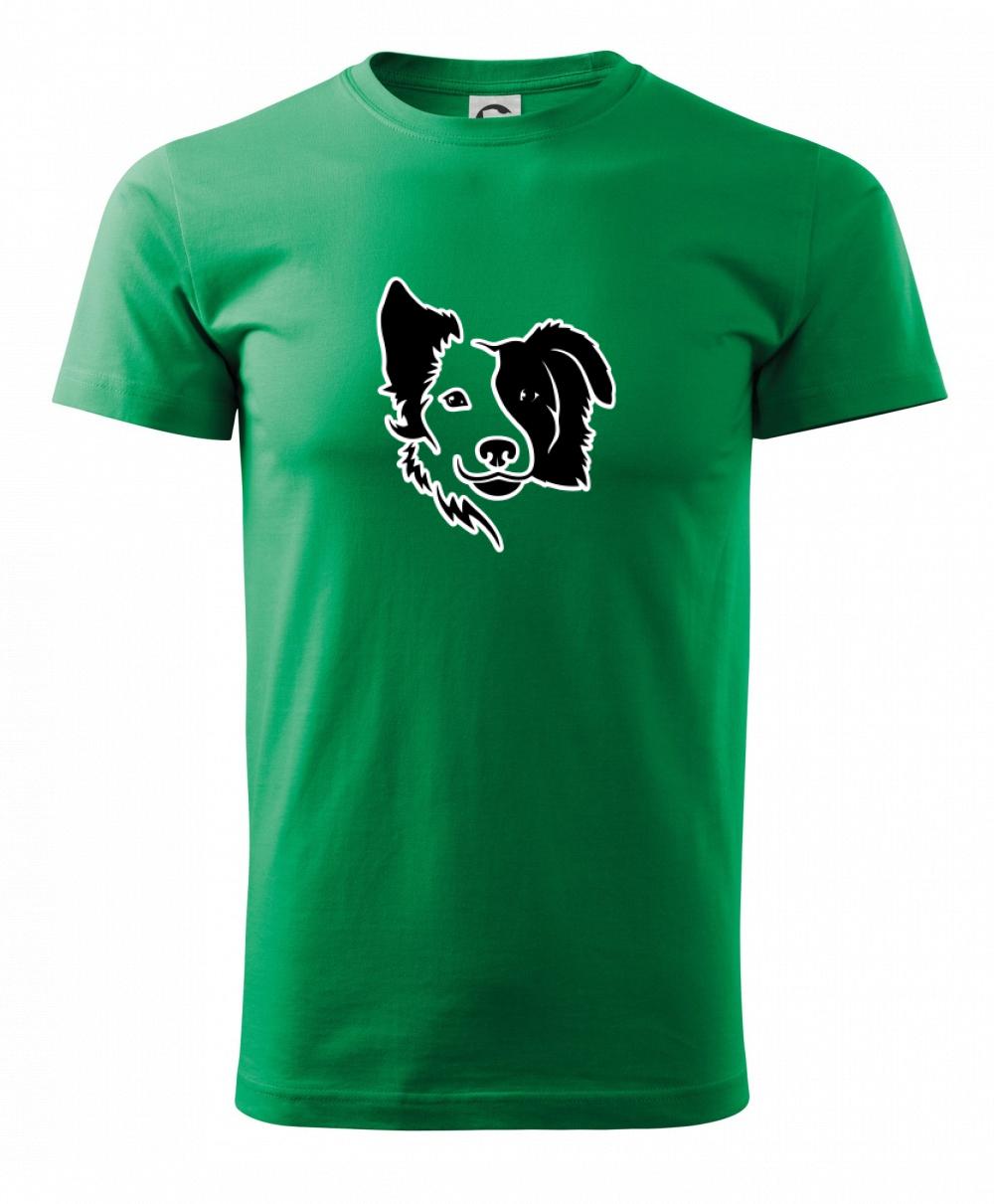 Border kólia obrys hlavy Border kólia obrys hlavy